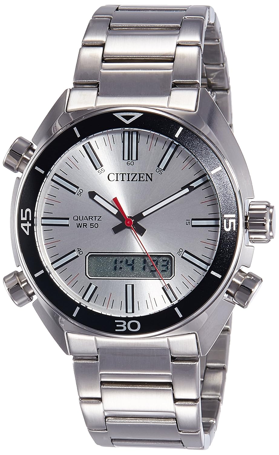 Buy Citizen Analog-Digital White Dial Men's Watch - JM5460-51A Online