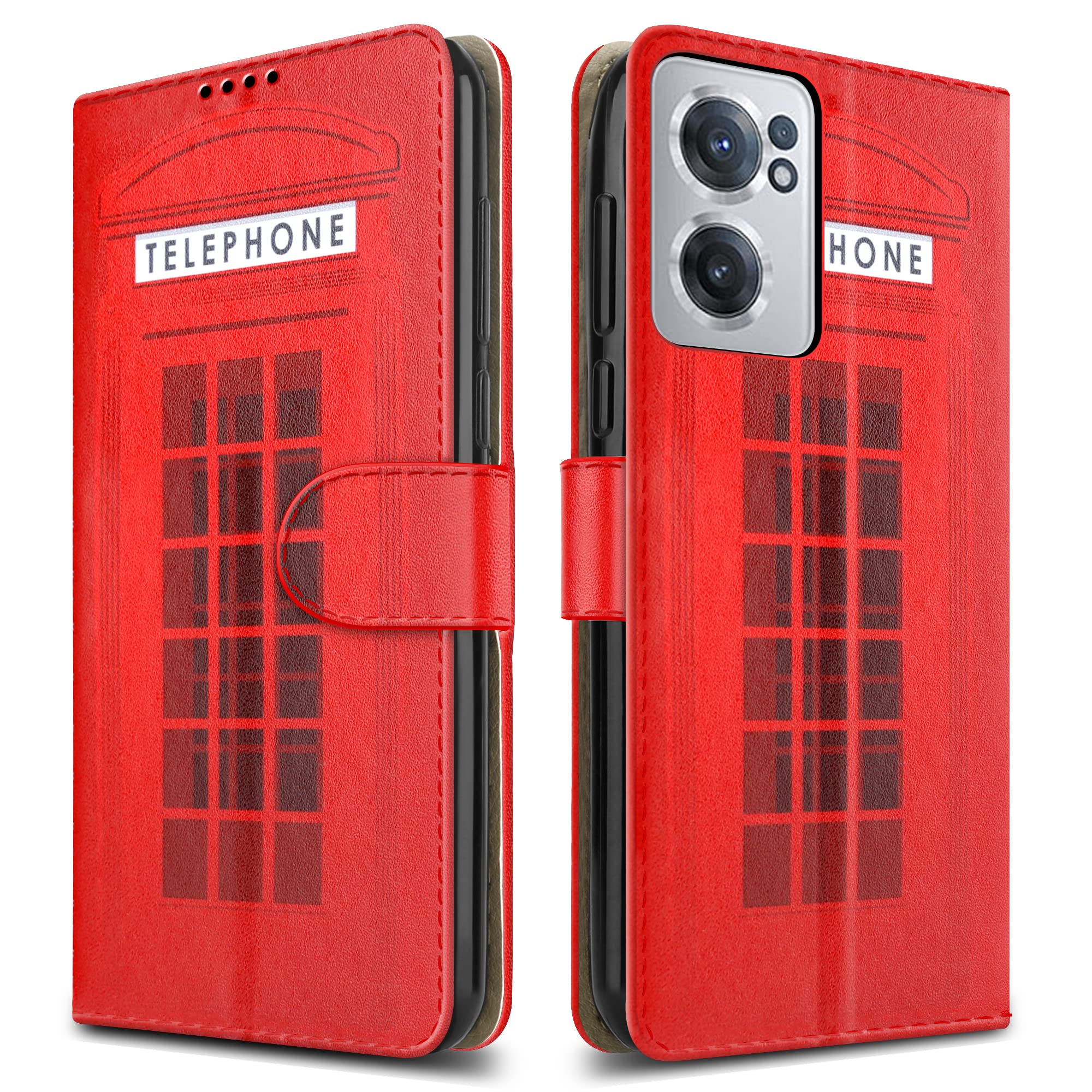 PIXFAB For Oneplus Nord CE 2 5G Leather Phone Case, Magnetic Closure Full Protection Book Folio Design, Wallet Case Cover [Card Slots] and [Kickstand] For Oneplus Nord CE 2 5G - Telephone