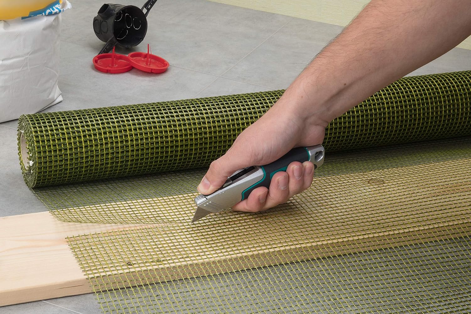 wolfcraft Professional Dual Blade Knife I 4200000 I for Cutting Solid Materials Using a Trapezium or Hook Blade - Image 5