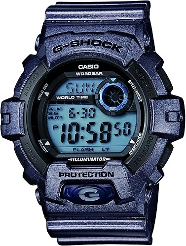 casio g shock blue and black