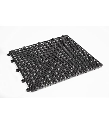 Dalles Antidérapantes Dri-Dek Marine - Lot De 12, 30x30 Cm, Blanc, à Emboîter, Pour Garage/atelier