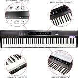 RockJam 88 Key Digital Piano Semi-Weighted Keys Keyboard view 4