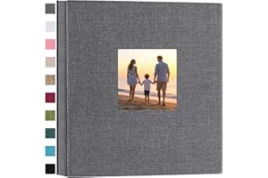 Finksy Linen Hardcover Photo Album 4x6 600 Photos Large Capacity for Family Wedding Anniversary Baby Vacation