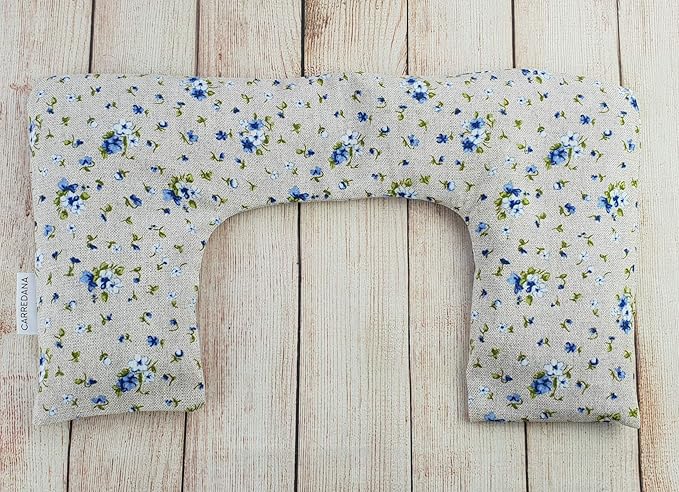 Saco térmico cervical de semillas de trigo y lavanda 45 x 28 cm ...