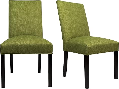 Amazon Com Sole Designs Traditional Dining Collection Straight Back Upholstered Dining Side Chair With Spring Seating White Wash Finish Set Of 2 Grass Furniture Decor
