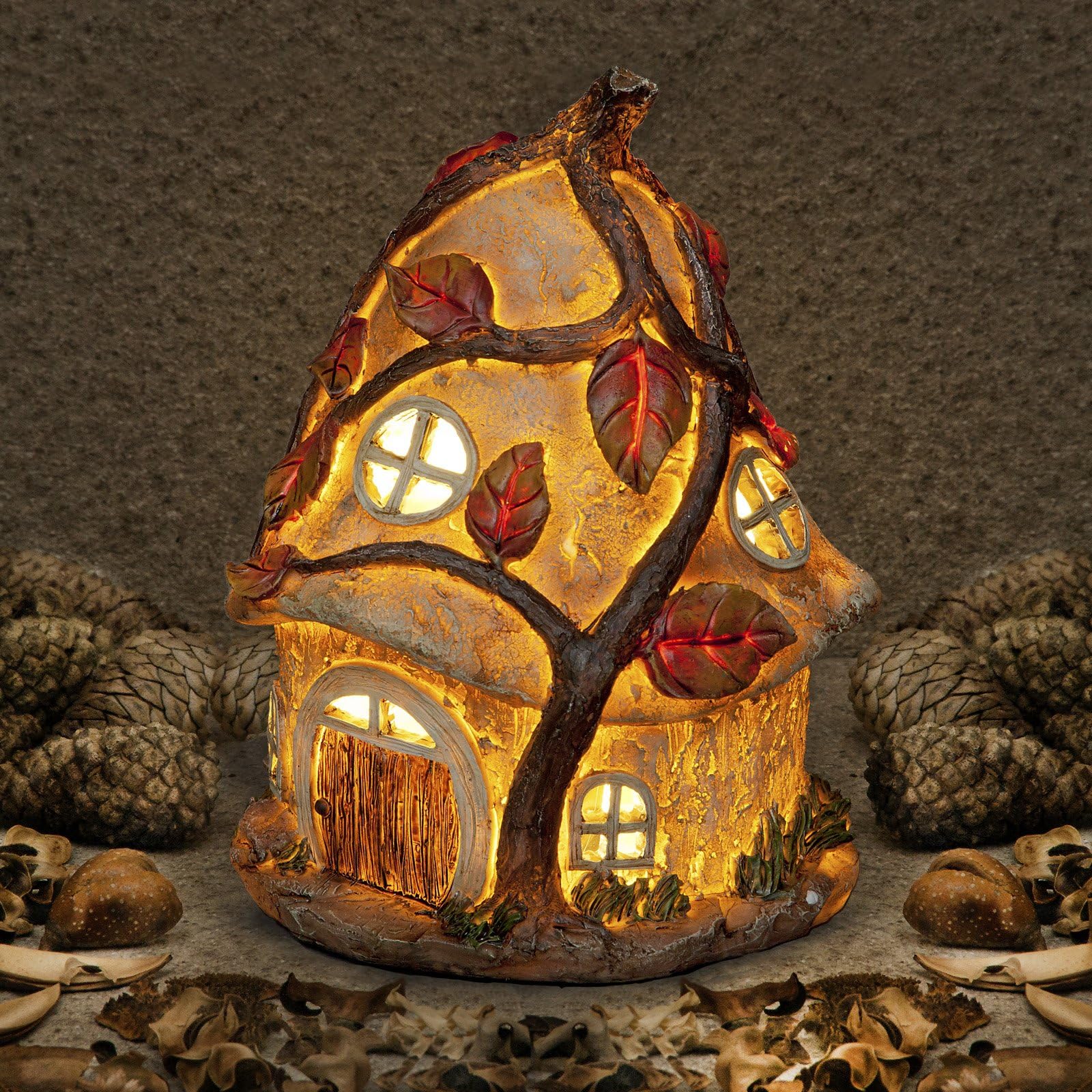 Solar Powered Garden Fairy House of Maisy Dawnstorm 25cm