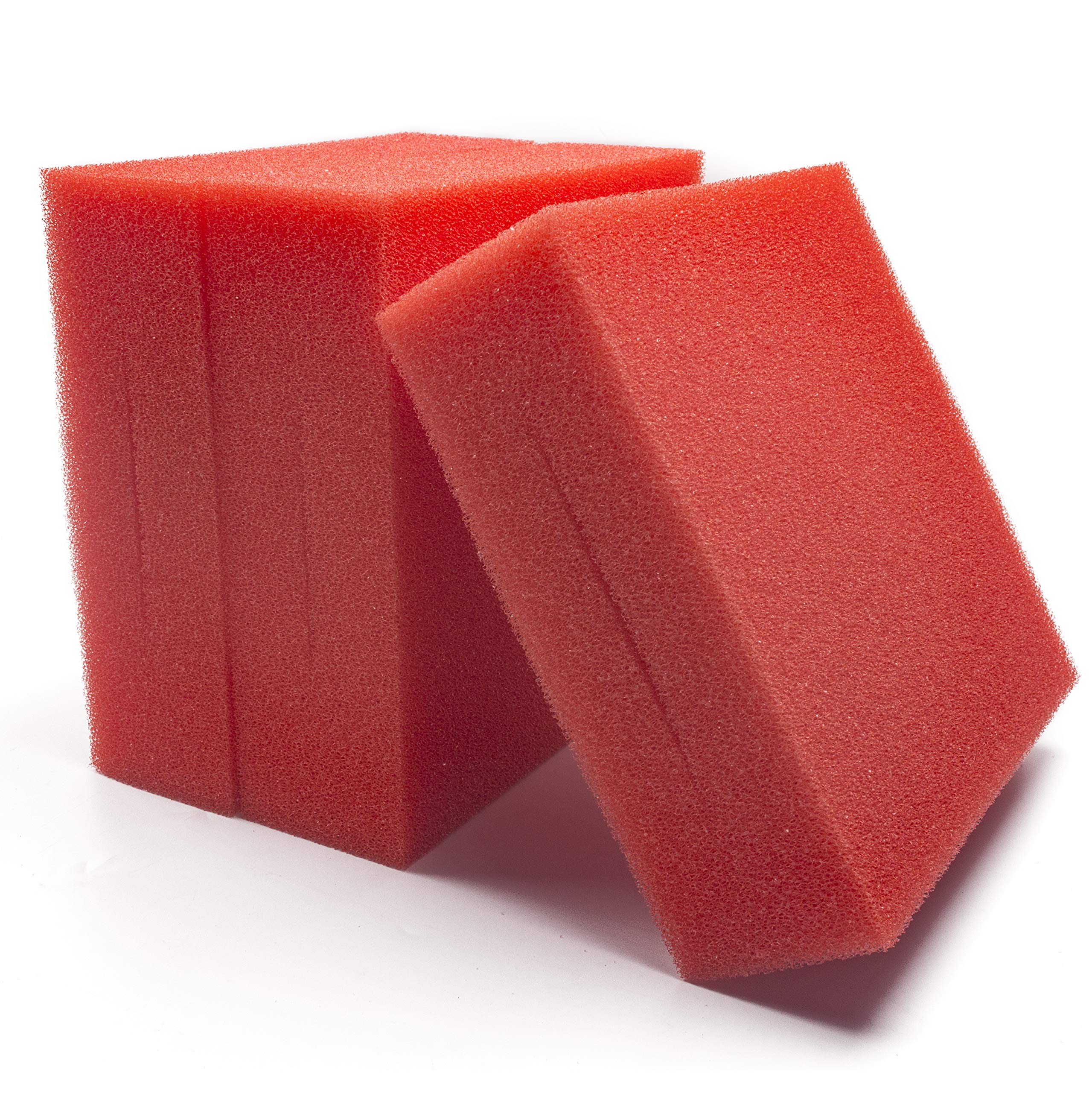 LTWHOME Compatible Replacement Fine Foam Filter Sponge Fit for Oase Biotec 5/10/30, Red (Pack of 3)
