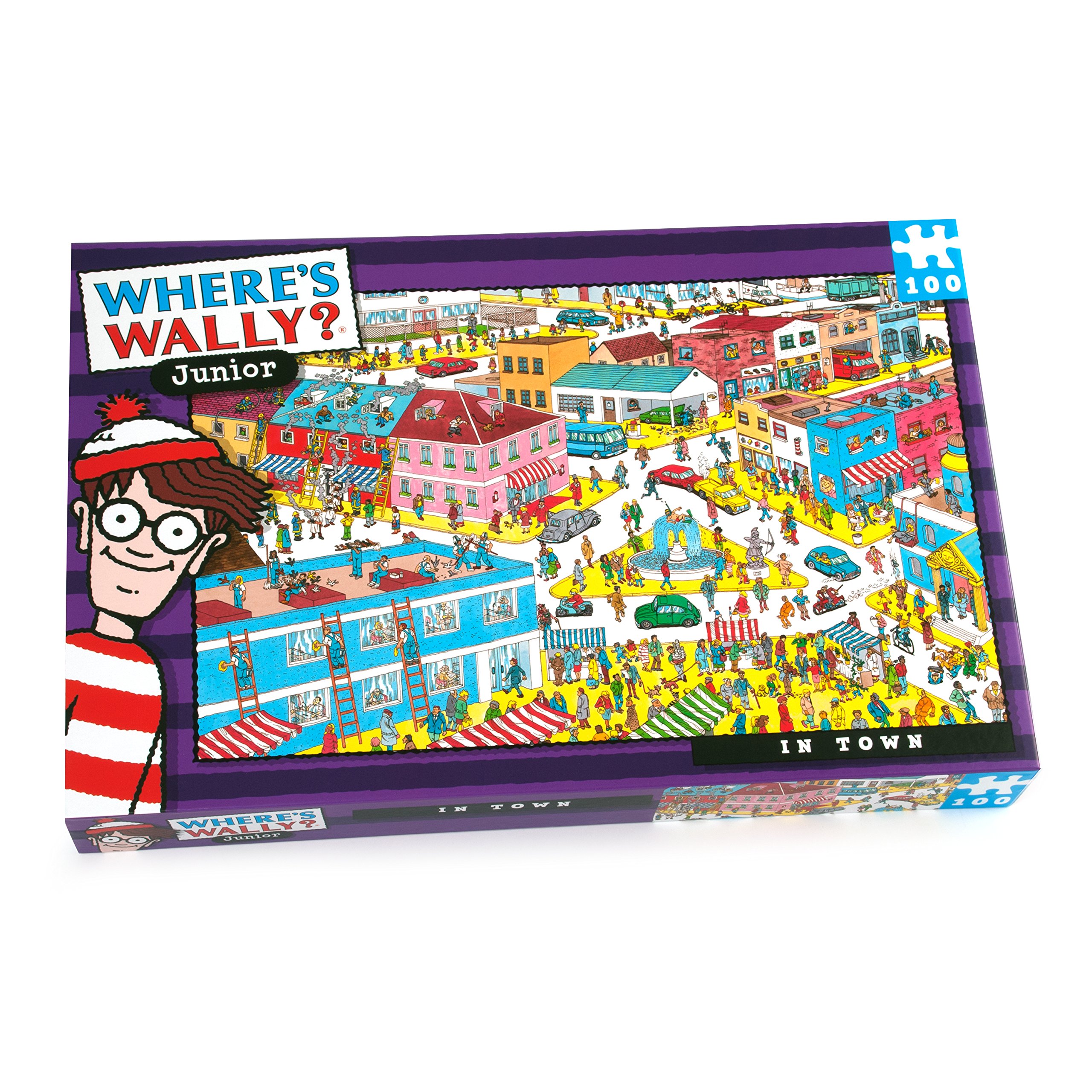 Paul Lamond Where's Wally In Town Puzzle (100-Piece), Red and White