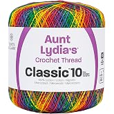 Red Heart Aunt Lydia Classic Crochet Thread, 1 Pack, Mexicana, 900 Foot