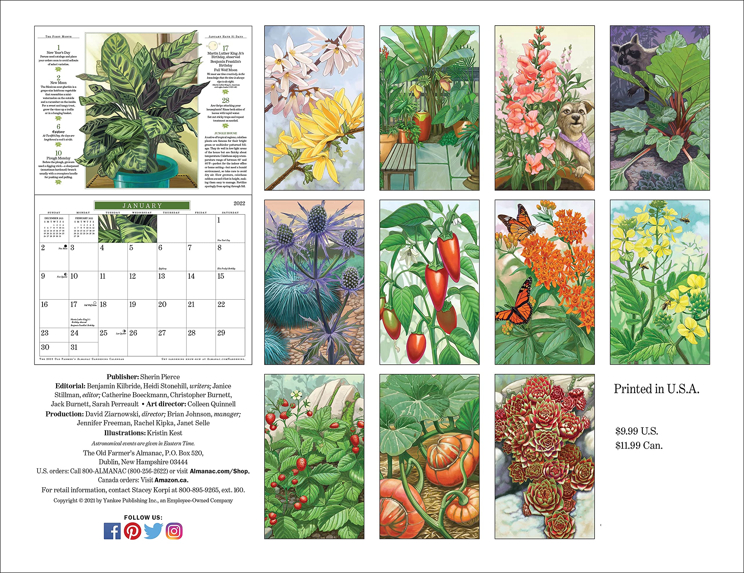 Farmers Almanac 2022 Gardening Calendar The 2022 Old Farmer's Almanac Gardening Calendar: Old Farmer's Almanac:  9781571988980: Amazon.com: Books