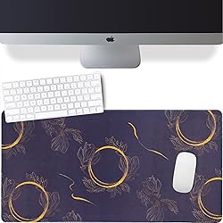 Hapinest Golden Wreath Large Extended Mousepad