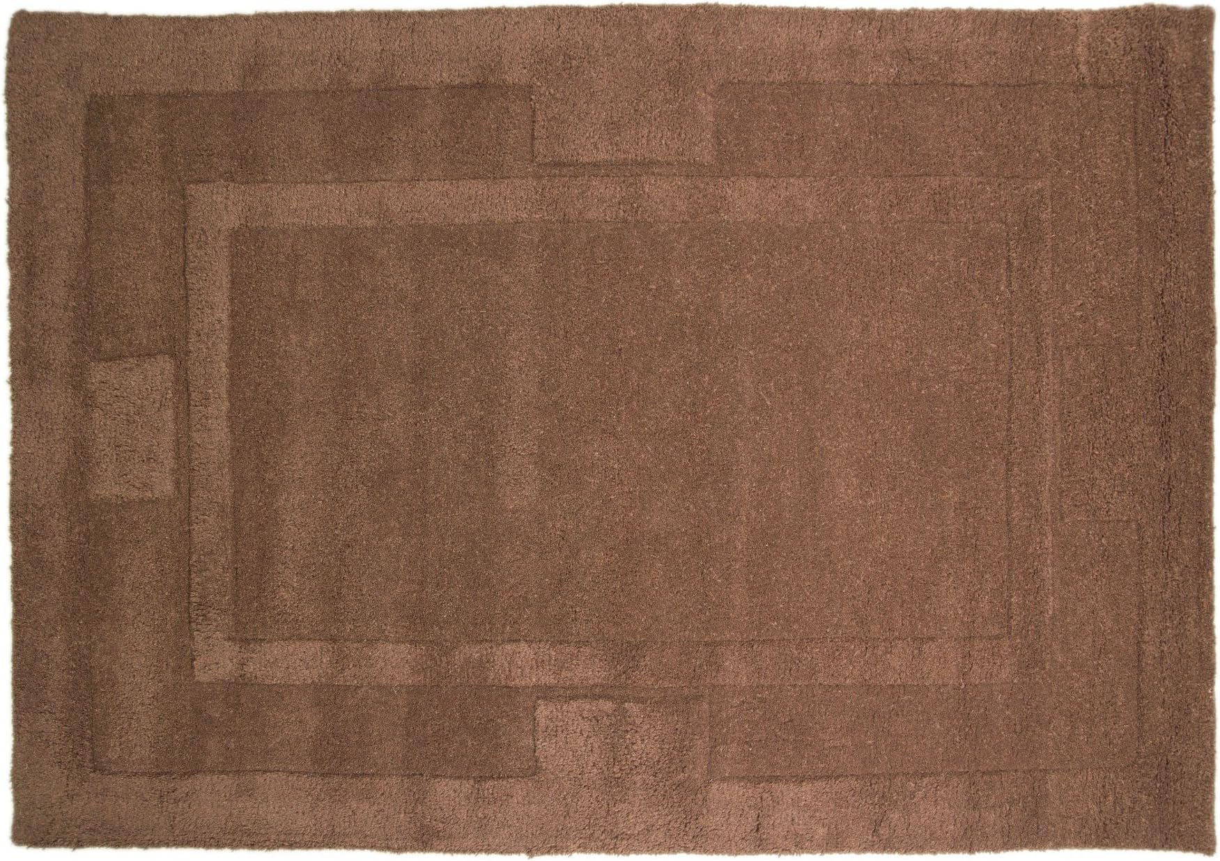 Flair Rugs Sierra Apollo Oblong Floor Rug (110cm x 160cm) (Chocolate)