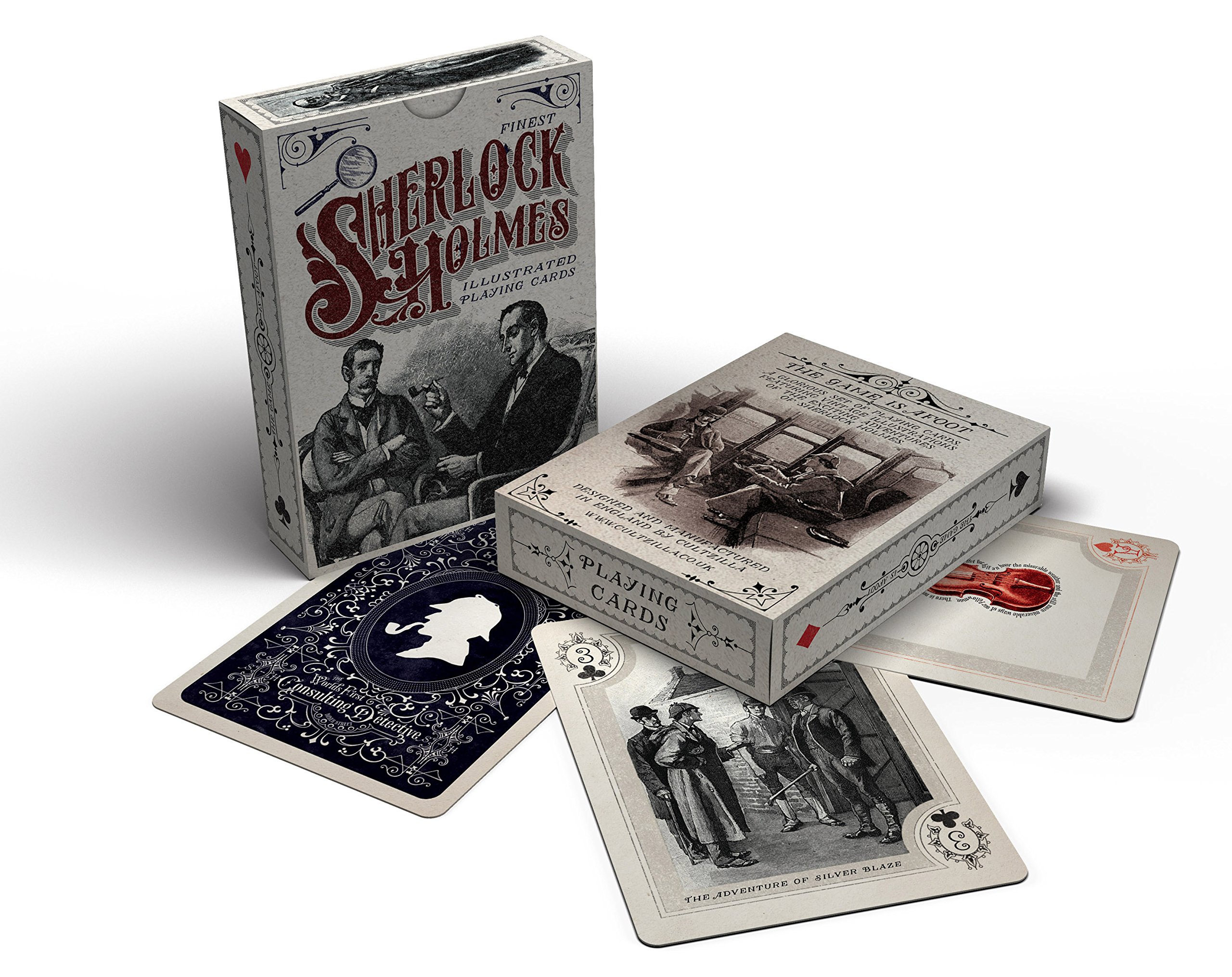 Cultzilla Sherlock Holmes Illustrated Playing Cards