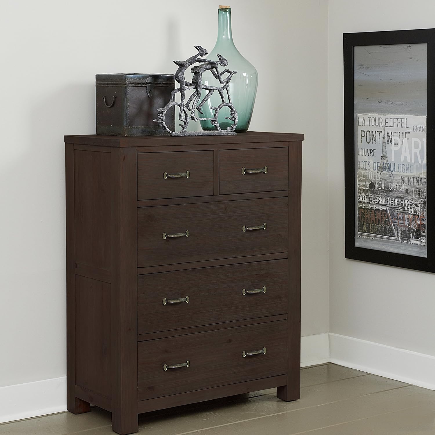 Amazon Com Hillsdale Kids Teen 5 Drawer Chest In Espresso