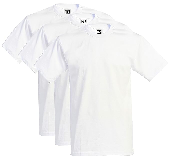 Buy DREAM USA Men's Heavyweight Short Sleeve TShirt, White, XLarge (3