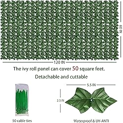 ODTORY Artificial Ivy Privacy Fence Wall