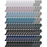 Chuarry 60 Pairs Cotton Yoga Socks Non Slip Skid Sticky Socks for Women Elderly Hospital Pilates Ballet Barre