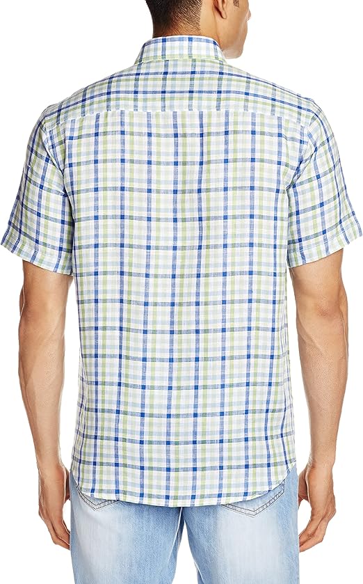 Buy Raymond Men's Linen Casual Shirt (8907249268715_RCSY00615N4_Green