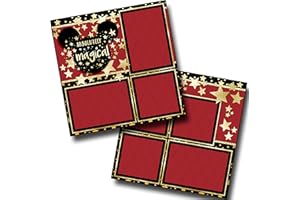 EZSCRAPBOOKS QUICK PAGES Absolutely Magical - Premade Scrapbook Pages - EZ Layout 3906