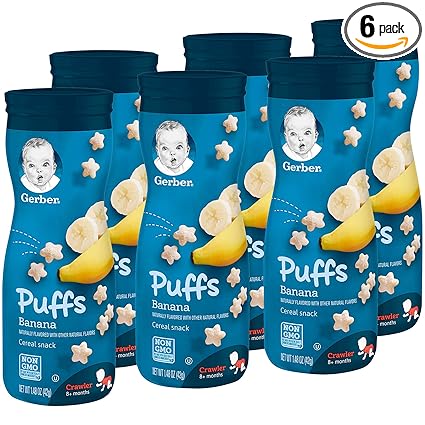 puffs banana gerber