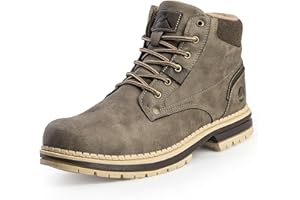 CC-Los Men's Winter Snow Boots with Sherpa Fleece Lining Waterproof Slip-Resistant Insulated Size 7.5-14