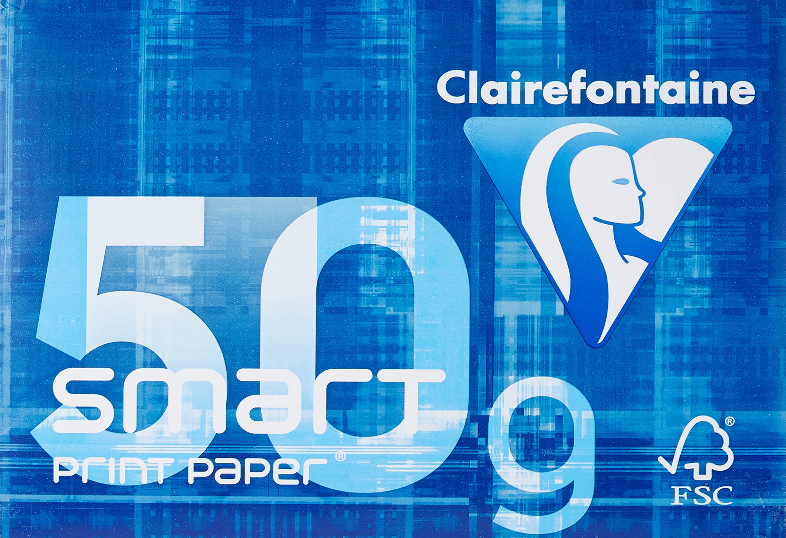 Clairefontaine Papier Smart paper/1932C DIN A4 weiÃŸ 50 g/qm Inh. 500