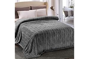 Whale Flotilla Flannel Fleece Queen Size Blanket for Bed, Soft Fluffy Velvet Bedspread Coverlet with Decorative Vintage Pattern for All Season, Warm and Lightweight, 90x90 Inch, Dark Grey