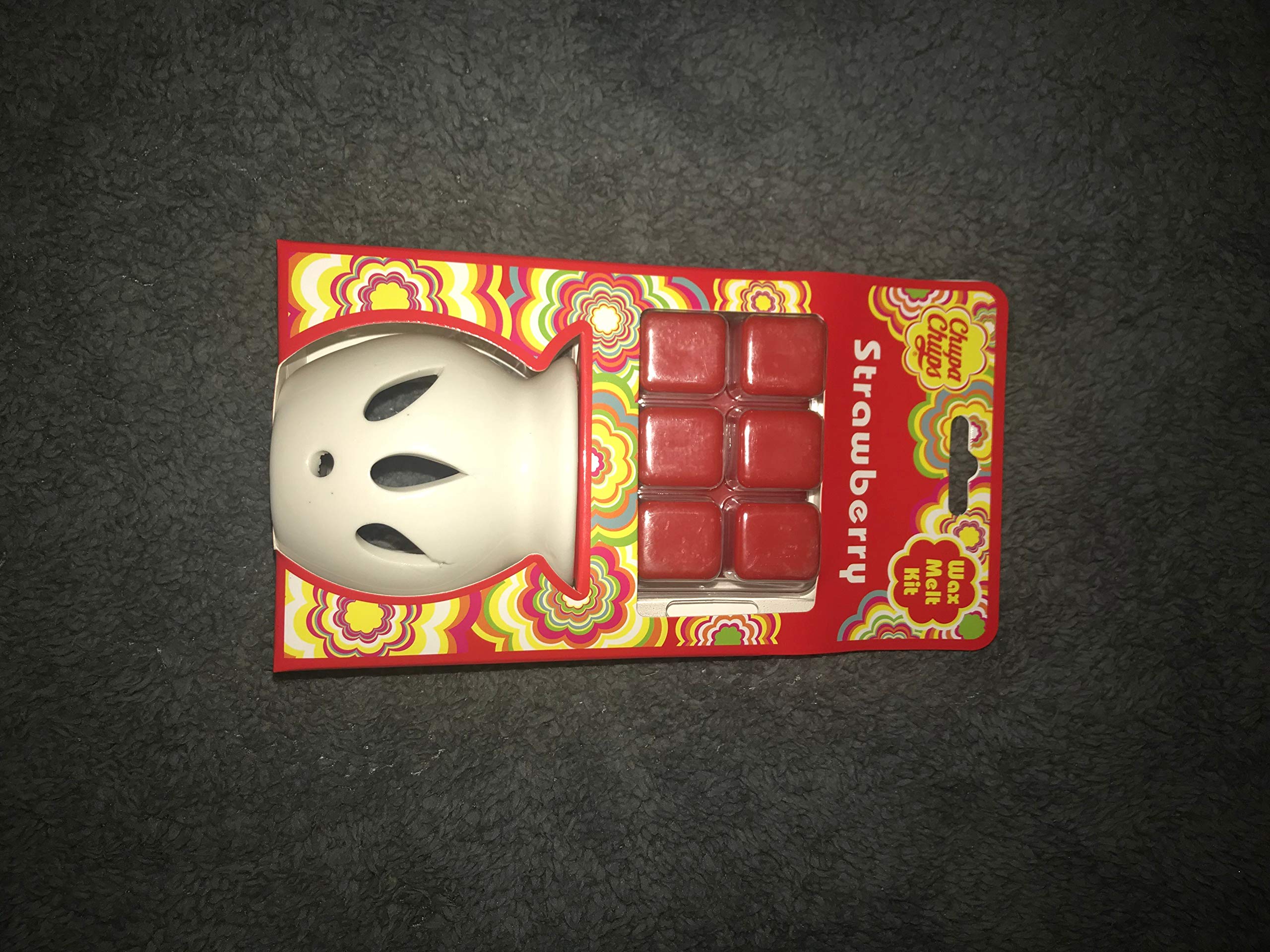 Chupa Chups Strawberry 6 x Wax Melts & 1 x Burner Kit Sweet Fruity Scent