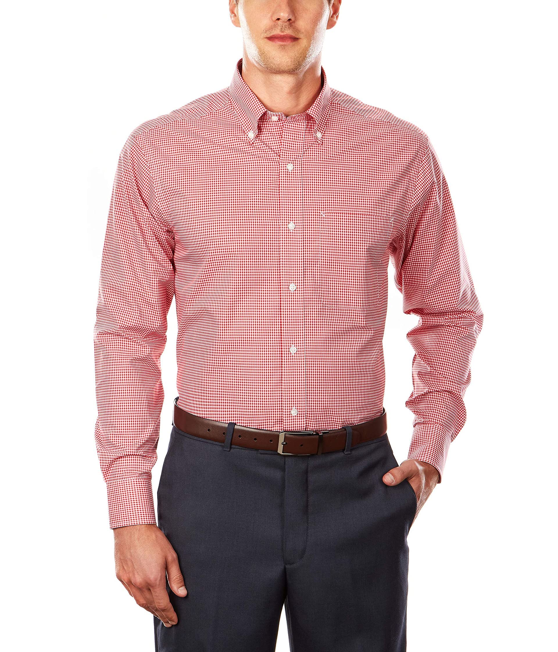 Tommy Hilfiger Men's Dress Shirt Regular Fit Non