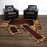 Home Dynamix Konya Contemporary Modern Area Rug 3 Piece Set Border Brown Beige Black