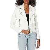 [BLANKNYC] womens Luxury Clothing Moto Jacket With Zipper and Pocket Detail, Comfortable & Stylish Coat