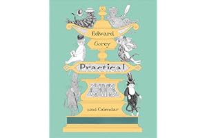 Mini Wall Calendar 2026, Edward Gorey: Practical Cats Art, 12 Months, Grid Design Featuring 12 Artworks