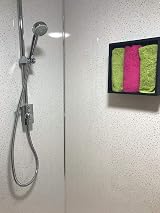 DBS White Sparkle Shower Wall Panels 1m x 2.4m PVC Cladding Wet Wall view 5