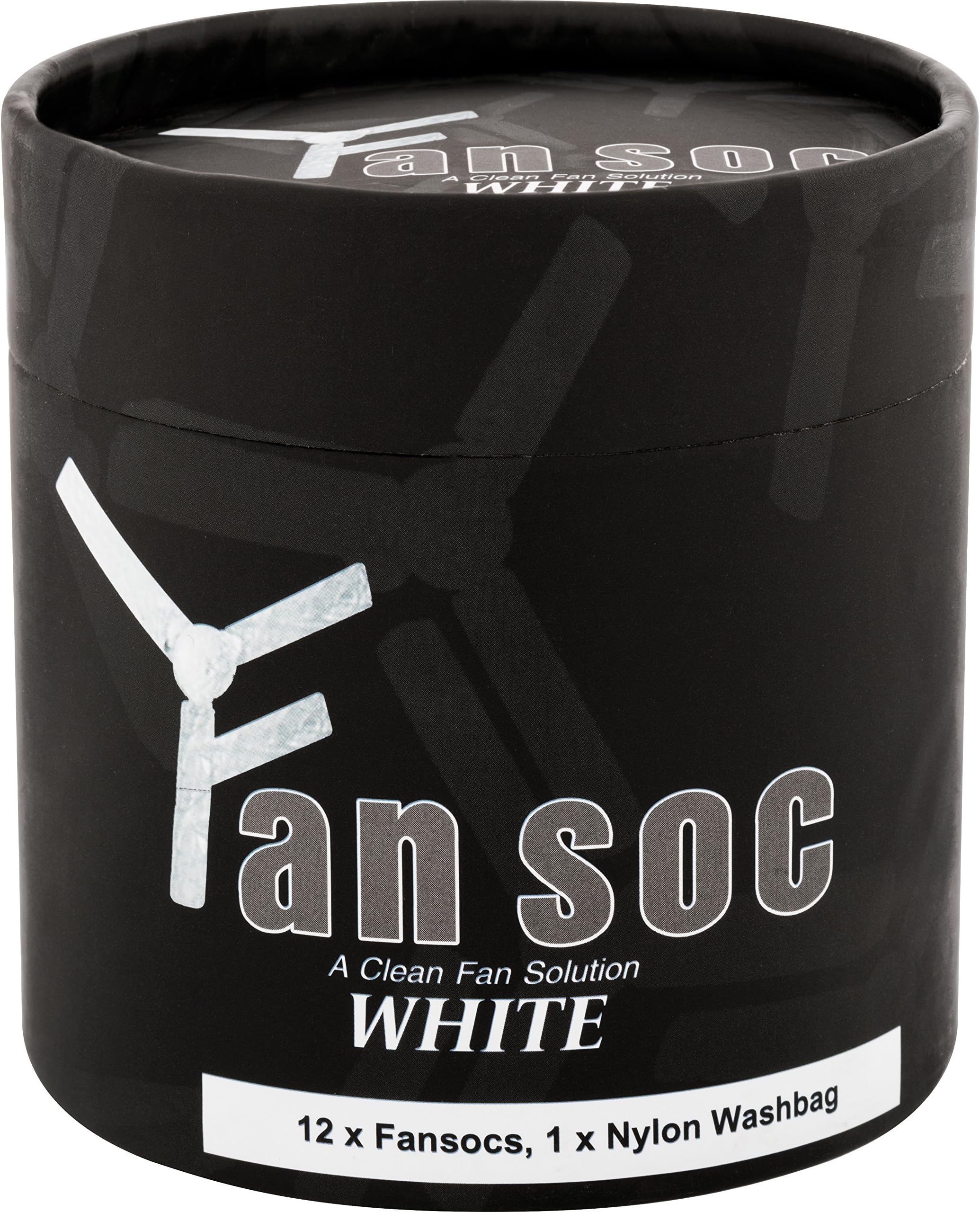 Ceiling Fan Blade Covers - Washable Fan Blade Cleaner With Microfiber To Capture Dust & Protect Your Fan From Pollutants, Easy to Use, Ideal Fan Dust Remover for Standard Fan - White 12pk