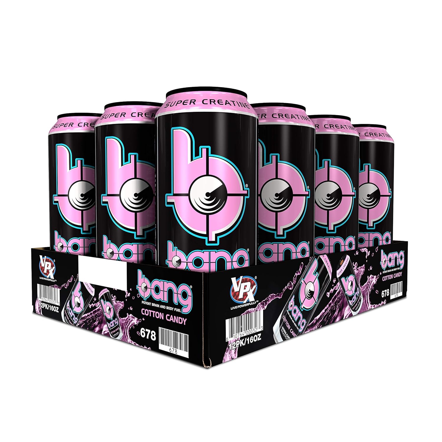 Bang Cherry Blade Lemonade Energy Drink, 0 Calories, Sugar Free with Super Creatine, 16 Fl Oz (Pack of 12) : Grocery & Gourmet Food