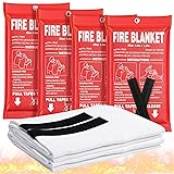 Fire Blanket 4 Pack - 40" x 40" Prepared Emergency