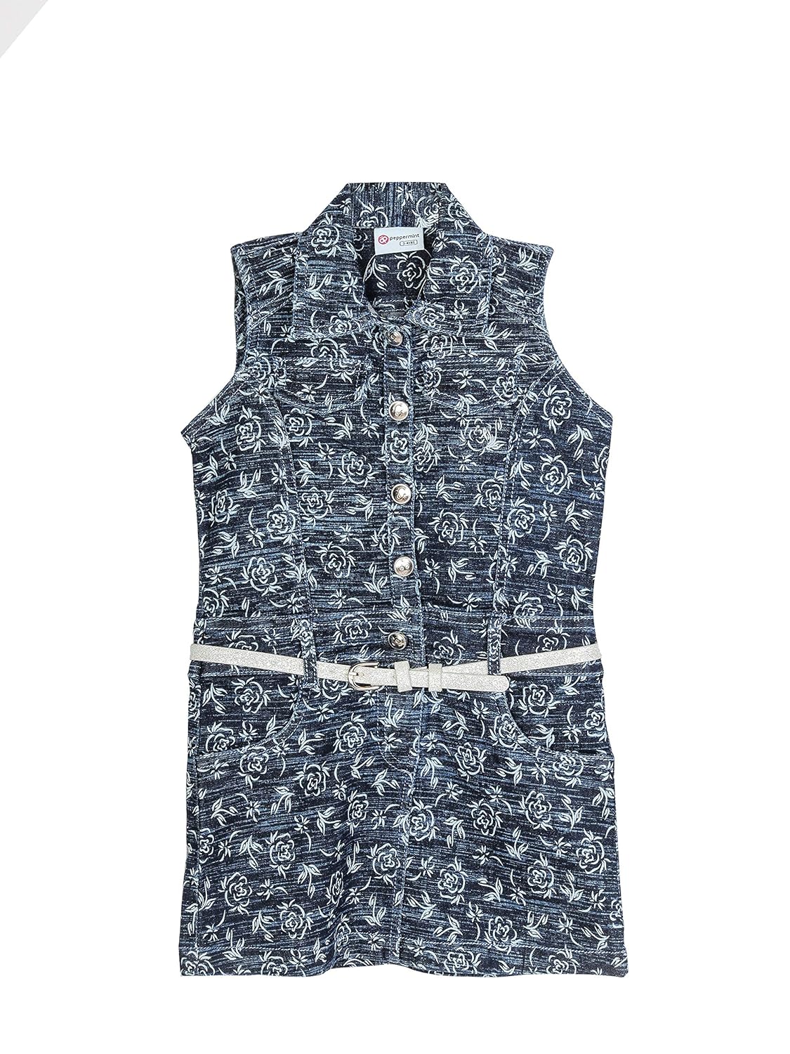 Peppermint Cotton Dress (RLDDDRS119112225_Indigo_50 cm) Amazon.in