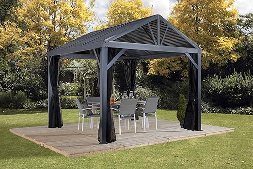 Moskitonetz 363x363 Cm Gartenuberdachung Sojag Aluminium Carport Pavillon Uberdachung Und Autogarage South Beach 12x12 Inkl Sidra Hospital