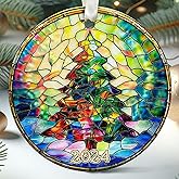 Christmas Ornament 2024 - Christmas Tree Ornaments, Xmas Tree Ornaments - Ceramic Ornament