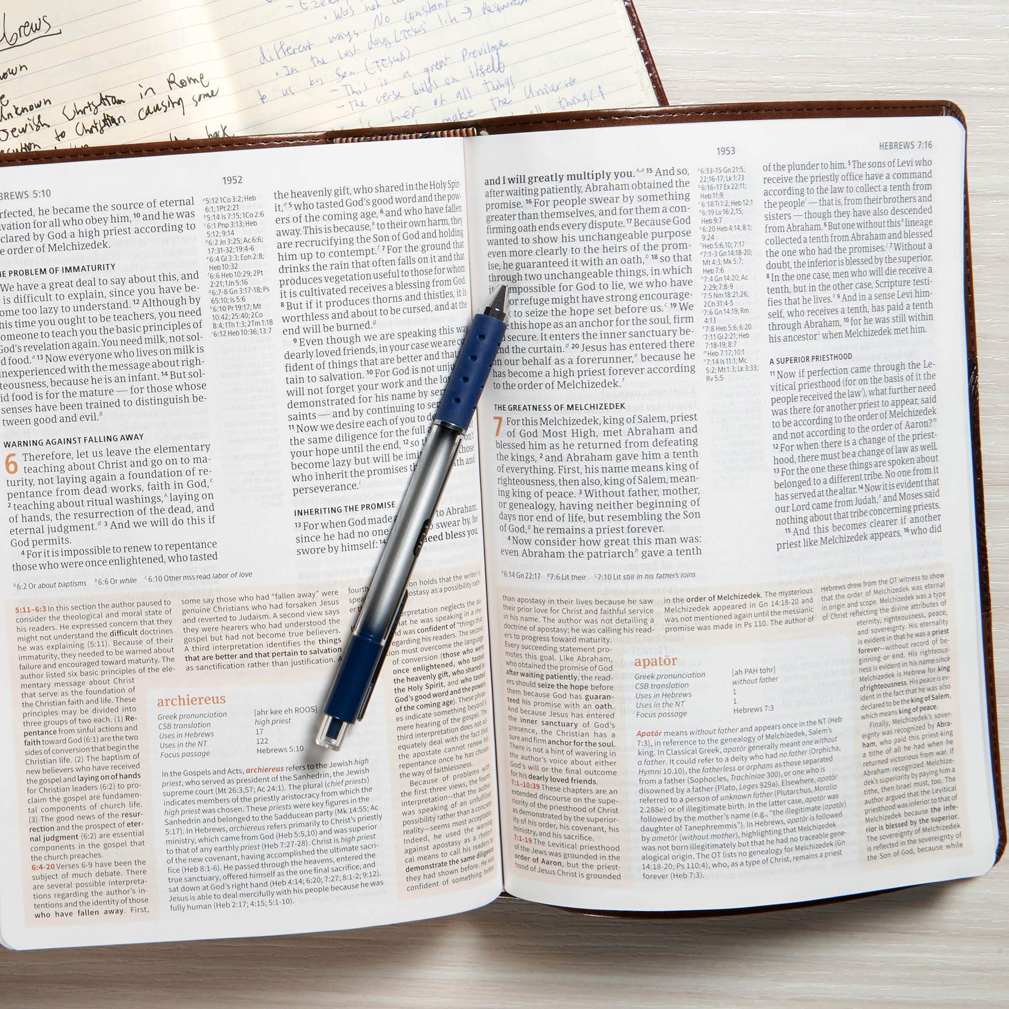 CSB Study Bible, Mahogany LeatherTouch, Red Letter, Study Notes and Commentary, Illustrations, Articles, Word Studies, Outlines, Timelines, Easy-to-Read Bible Serif Type CSB Study Bible, Mahogany LeatherTouch, Red Letter, Study Notes and Commentary, Illustrations, Articles, Word Studies, Outlines, Timelines, Easy-to-Read Bible Serif Type Imitation Leather