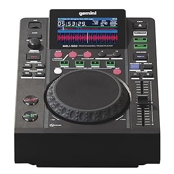 CD Player Gemini mdj-500 Slot MP3 USB DISP.LCD