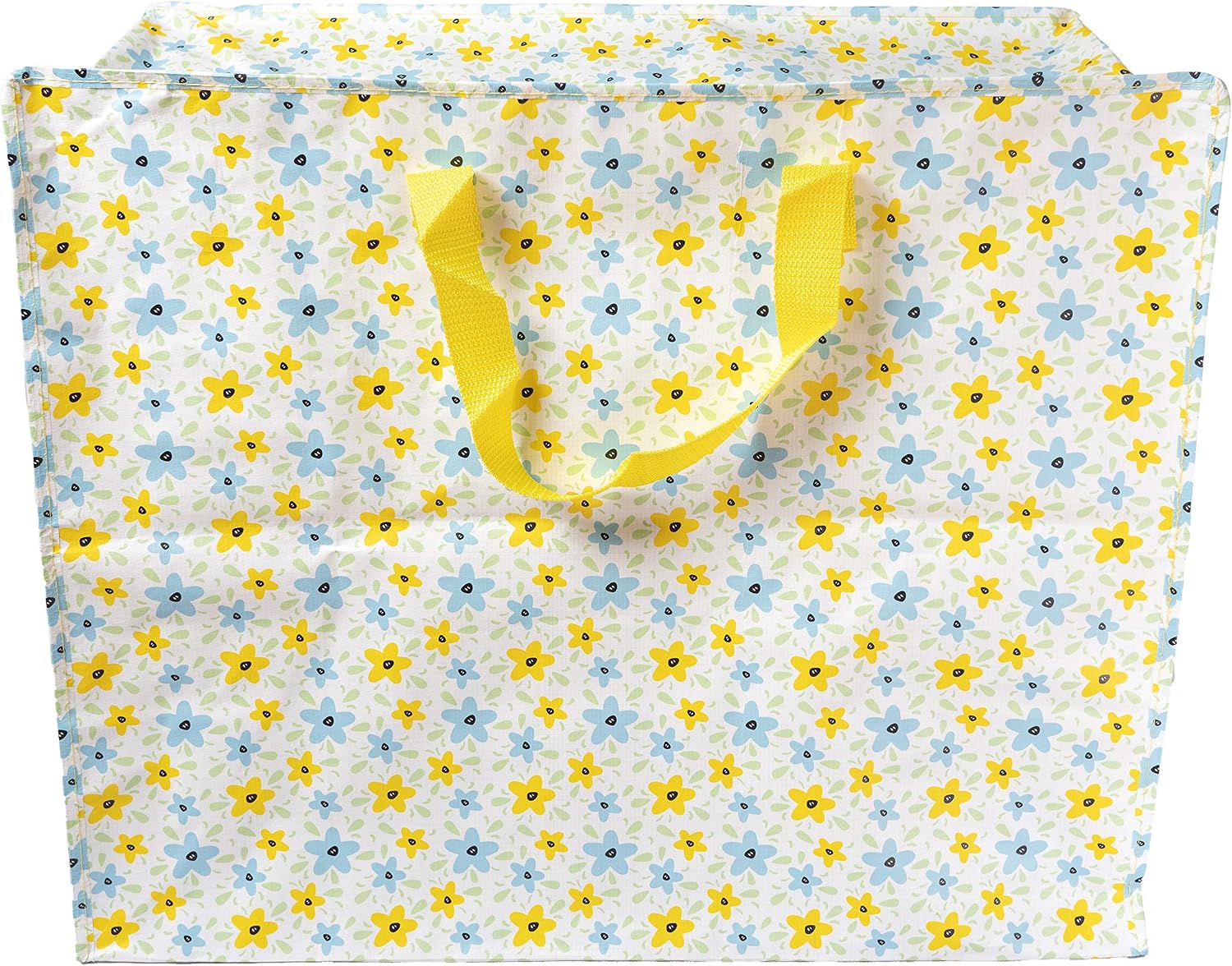 Happy Planet Giftshop Large Jumbo Storage Bag with Zip 58 x 47 x 30cm 80l (Summer Flowers) (Pack of 3), Summer Flowers Pattern, 3 Pack - Image 4