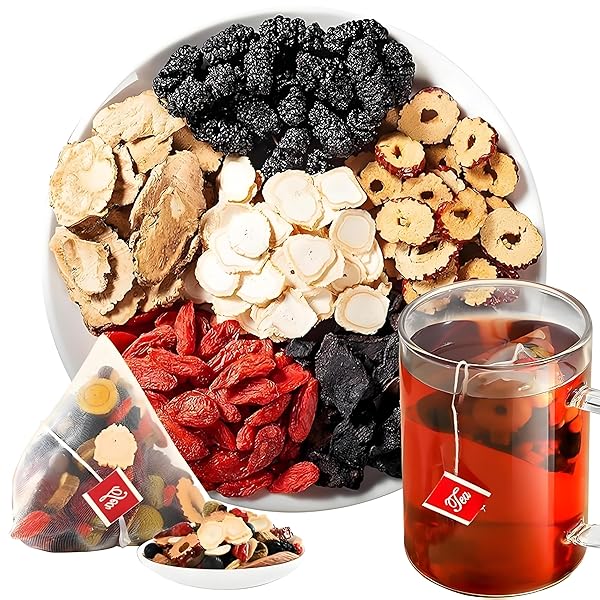 KIDNEY TEA FORMULA GINSENG FIVE TREASURE TEA – NATURAL CHINESE TRADITIONAL HERBAL GINSENG SIX TREASURES KIDNEY TEABAG FOR MEN WOMEN (1PACK(30BAGS))