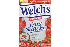 Welch's Strawberry Flavor Fruit Snacks, 10 Pouches (2 packs)
