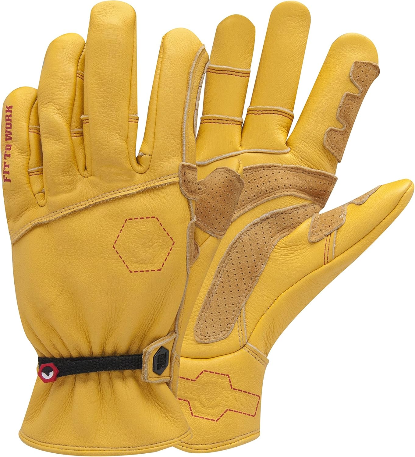 StoneBreaker Gloves Horseman Extra Large Work Glove, XLarge, Yellow
