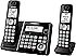 Panasonic KX-TG3752B Expandable Cordless Phone with Call Block and Answering Machine - 2 Handsets