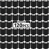 AZEN 120 Pack Self Adhesive Bandage Wrap Black, 2" X 5 Yards Black Athletic Tape, Vet Wrap, Ankle Tape, Cohesive Bandage Wrap