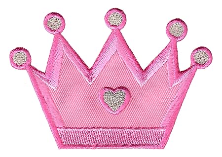 PatchMommy Patch Aufnaeher Aufbuegler Applikation zum Aufbuegeln Prinzessin Krone - fuer Kinder Baby