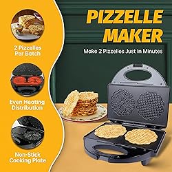 FineMade Pizzelle Maker with Non-Stick