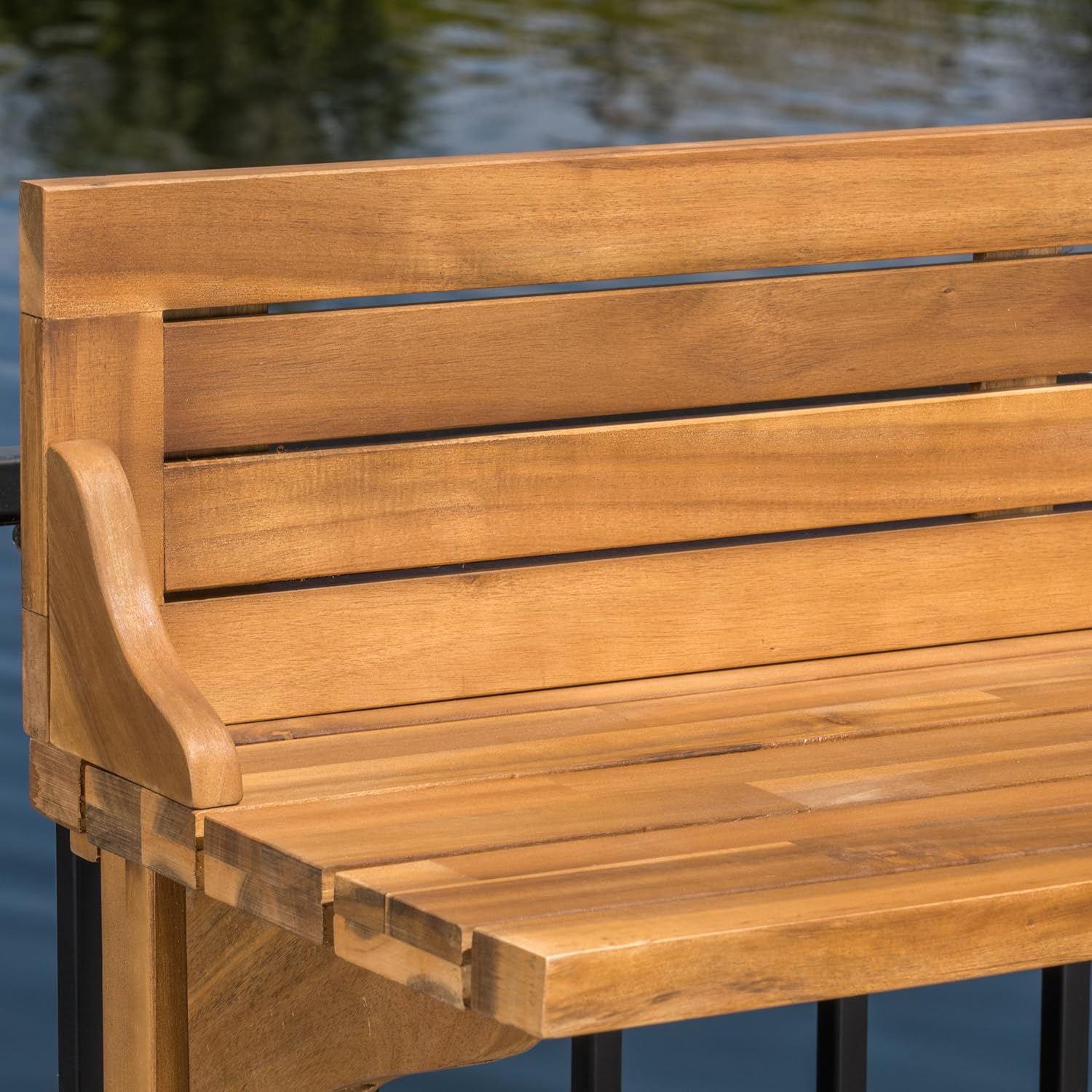 Christopher Knight Home Caribbean Outdoor Acacia Wood Balcony Bar Table, Natural Stained: Garden & Outdoor